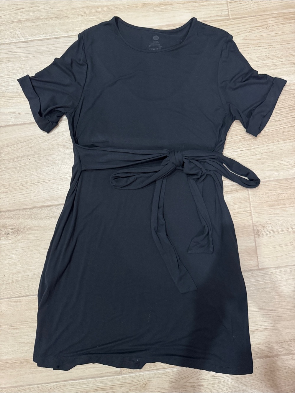 Kindred Bravely Elena Nursing & Maternity Tie Dress | Black - L